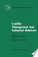 Conflict management and industrial relations /