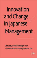 Innovation and change in Japanese management /