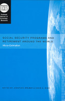 Social security programs and retirement around the world : micro-estimation /