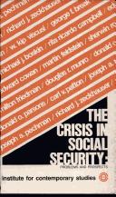 The Crisis in social security : problems and prospects /