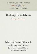 Building foundations : housing and federal policy /