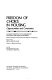 Freedom of choice in housing: opportunities and constraints.