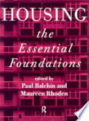 Housing : the essential foundations /