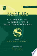 Contemporary and emerging issues in trade theory and policy /