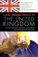 Low-wage work in the United Kingdom /