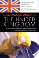Low-wage work in the United Kingdom /