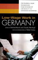 Low-wage work in Germany /