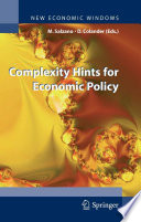 Complexity hints for economic policy /