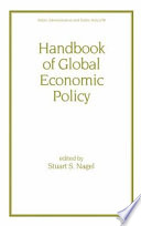 Handbook of global economic policy /