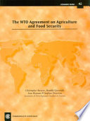 The WTO agreement on agriculture and food security /