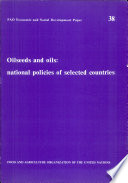 Oilseeds and oils : national policies of selected countries : selected working papers of the Commodities and Trade Division.