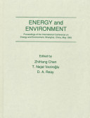 Energy and environment : proceedings of the International Conference on Energy and Environment, Shanghai, China, May 1995 /