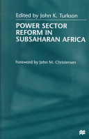 Power sector reform in SubSaharan Africa /