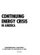 Continuing energy crisis in America.