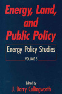 Energy, land, and public policy /