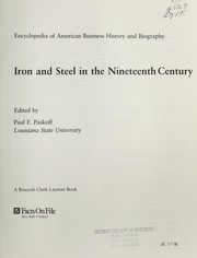 Iron and steel in the nineteenth century /