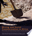 Mining and social transformation in Africa : mineralizing and democratizing trends in artisanal production /