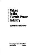 Values in the electric power industry /
