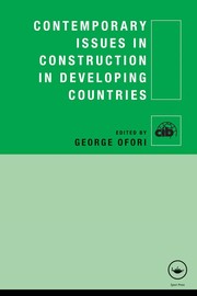 Contemporary issues in construction in developing countries /