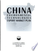 China environmental technologies export market plan.