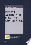 Private actors and security governance /