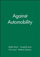 Against automobility /
