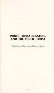 Public broadcasting and the public trust /