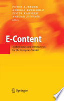E-content : technologies and perspectives for the European market /