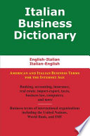 Italian business dictionary /