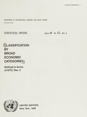 Classification by broad economic categories defined in terms of SITC, rev. 3 /