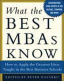 What the best MBAs know : how to apply the greatest ideas taught in the best business schools /