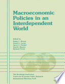 Macroeconomic policies in an interdependent world /