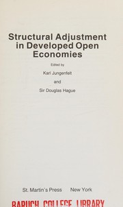 Structural adjustment in developed open economies /