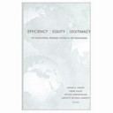 Efficiency, equity, and legitimacy : the multilateral trading system at the millennium /