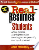 Real-resumes for students /