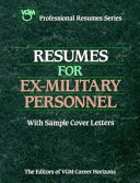 Resumes for ex-military personnel /