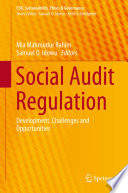 Social audit regulation : development, challenges and opportunities /