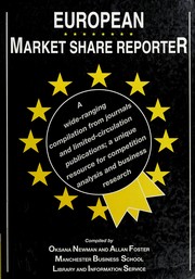 European market share reporter : a wide-ranging compilation of statistics from journals and limited-circulation publications /