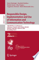 Responsible Design, Implementation and Use of Information and Communication Technology : 19th IFIP WG 6.11 Conference on e-Business, e-Services, and e-Society, I3E 2020, Skukuza, South Africa, April 6-8, 2020, Proceedings, Part II /