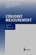 Conjoint measurement : methods and applications /