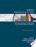 Handbook of marketing scales : multi-item measures for marketing and consumer behavior research /