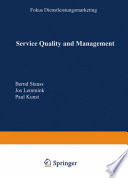 Service quality and management /