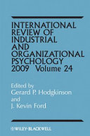 International review of industrial and organizational psychology.