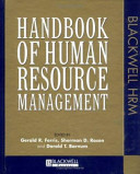 Handbook of human resource management /