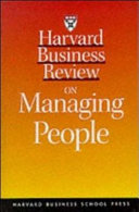 Harvard business review on managing people.