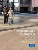 Human resource management : the new agenda /