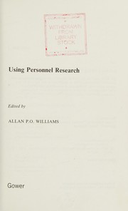 Using personnel research /