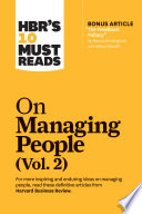 HBR's 10 must reads on managing people.