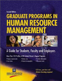 Graduate programs in human resource management.