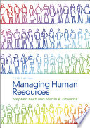 Managing human resources : human resource management in transition /